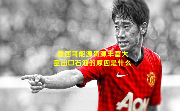 墨西哥能源资源丰富大量出口石油的原因是什么